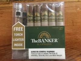 H Upmann The Banker 5pk with Torch Lighter